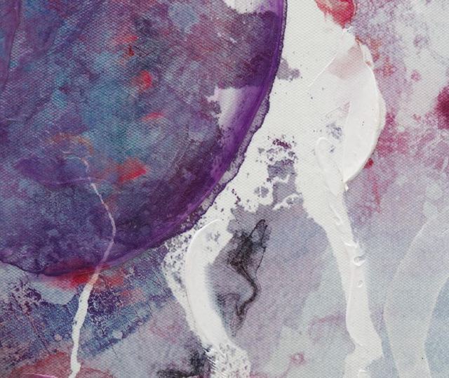 Комплект 4 картини Abstract Pink White 30x30 см
