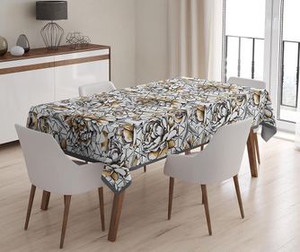 Namizni prt Roses 140x140 cm