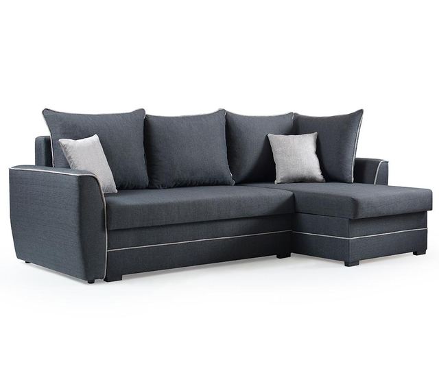 Разтегателен ъглов диван Symi Anthracite Malbo