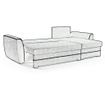 Разтегателен ъглов диван Symi Anthracite Malbo