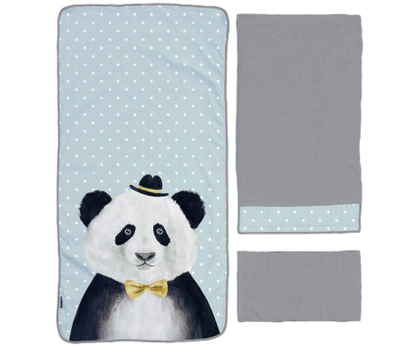 Комплект 3 кърпи за баня Panda