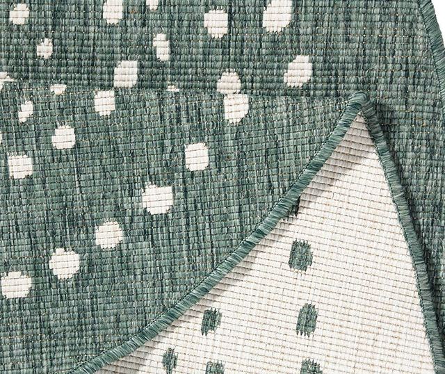 Килим за екстериор Reversible Twin Round Forest Green 140 см