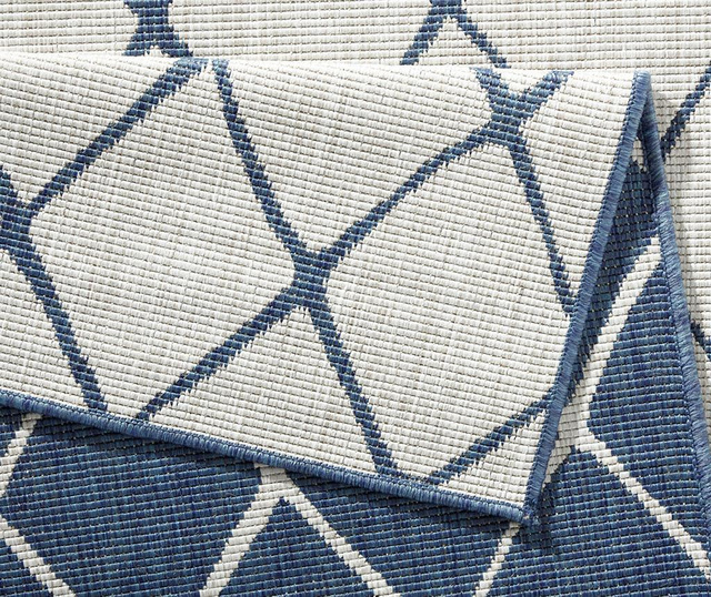 Reverzibilni tepih Twin Malaga Blue Cream 120x170 cm