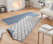 Covor reversibil Hanse Home, Twin Rimini Blue Cream, 80x150 cm