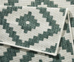 Двулицев килим Twin Malta Green Cream 80x150 см