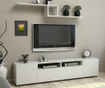 Set comoda TV si polita Loft Shiny White