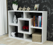 Corp biblioteca Wooden Art, Beled White, PAL melaminat, 76x105x30 cm