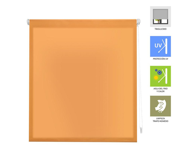 Ρολό κουρτίνα Aure Easyfix Orange 37x180 cm