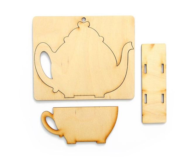 Комплект 2 салфетника DIY Teapot and Teacup