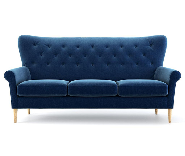 Amelie Navy Blue Háromszemélyes kanapé