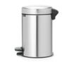 Кош за отпадъци с капак и педал Fingerprint Proof Matt Steel 3 L