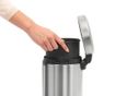 Кош за отпадъци с капак и педал Fingerprint Proof Matt Steel 3 L