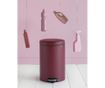Кош за отпадъци с капак и педал Mineral Windsor Red 20 L