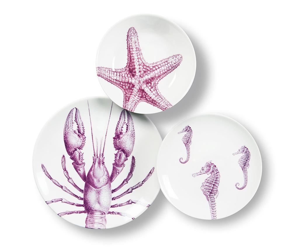 3-delni namizni jedilni servis Flore et Faune Sea - 2