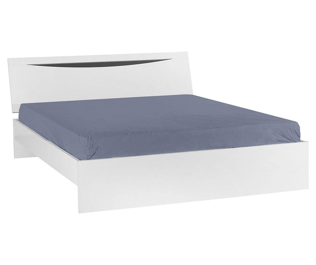 Posteljni okvir Letty White 144x209 cm - 2