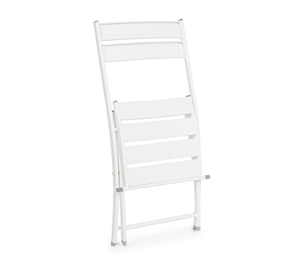 Zložljiv vrtni stol Mistral White - 4