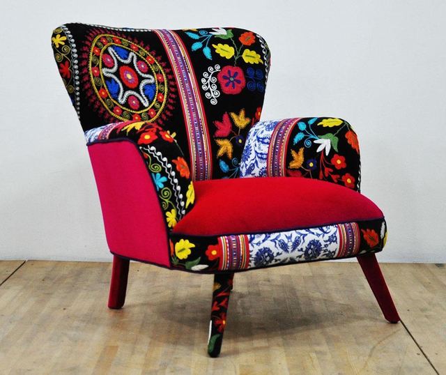 Фотьойл Suzani Fuchsia Rainbow One