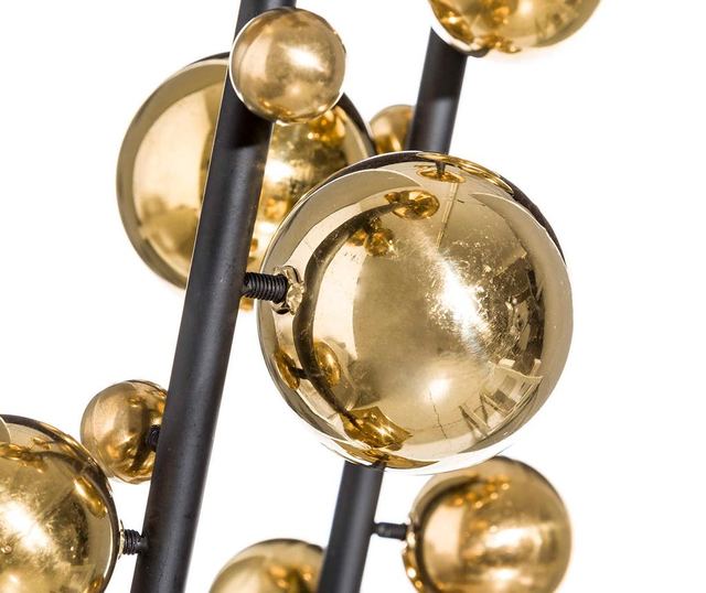 Свещник Brook Gold Black