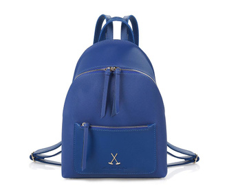 Rucsac Beverly Hills Polo Club, Seaton Sax Blue, albastru, piele ecologica Saffiano din polivinilin