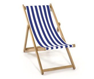 Сгъваем детски плажен стол Joy Armless Striped Blue White