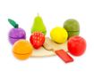 Комплект плодове, дъска и нож за игра Yummy Fruits