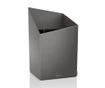 Комплект саксия с напоителна система и поставка Cursivo Charcoal Metallic M