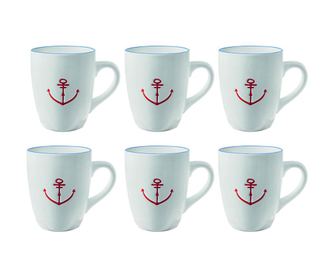 Сервиз 6 чашки Anchor 250 мл