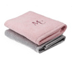 Set 2 kopalniških brisač Nadine Grey Pink 50x90 cm