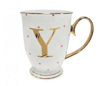 Чаша Alphabet Spots Fuchsia Y 300 мл