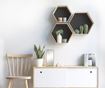 Комплект 3 стенни рафта Hexagonos Black