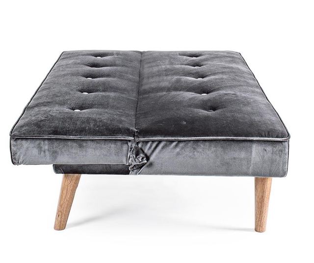 Разтегателен диван Velvet Dark Grey