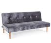Разтегателен диван Velvet Dark Grey