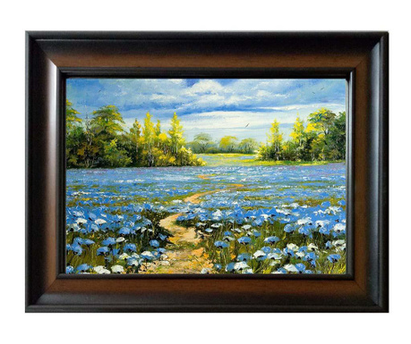 Slika Blue Flowers 80x110 cm