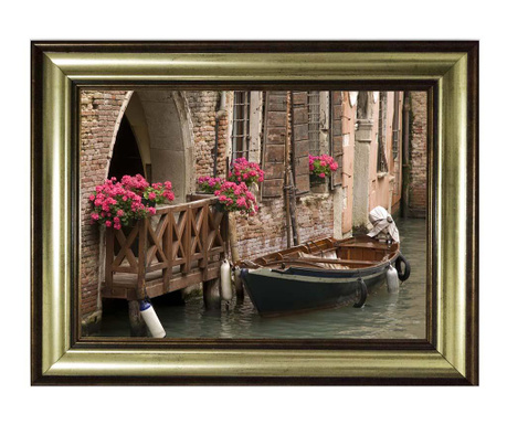 Картина Flower and Boat 60x80 см
