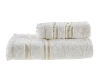 Kopalniška brisača Softy White 90x150 cm