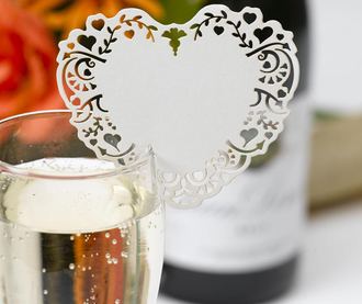 Set 10 marcatoare pentru pahare Vintage Romance