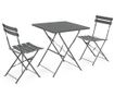 Комплект маса и 2 стола за екстериор Anvers Charcoal