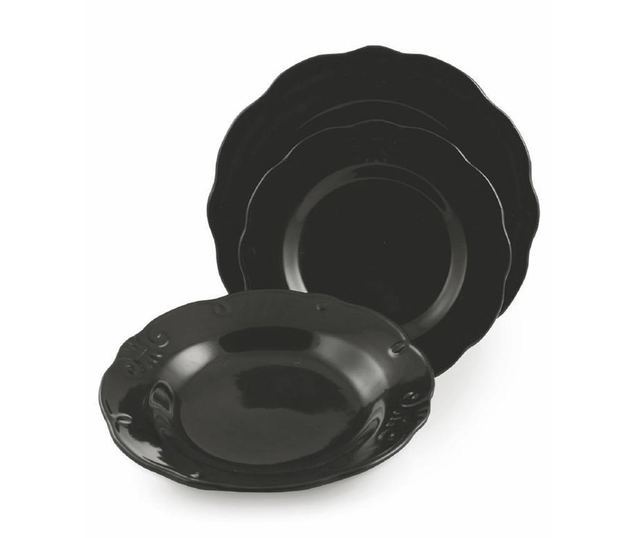 Сервиз за хранене 18 части Duchessa Black
