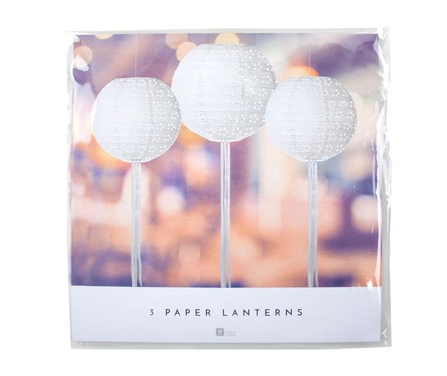Комплект 3 абажура Decadent Blanc