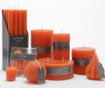 Комплект 12 свещи Dario Orange