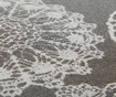 Lace Soft Charcoal Pestemal fürdőszobai törölköző 150 cm