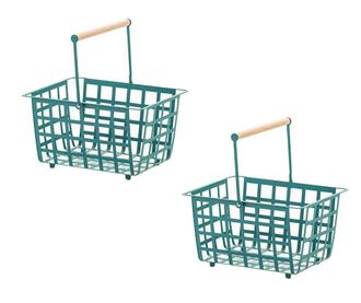 Комплект 2 коша Zesta Handle Turquoise