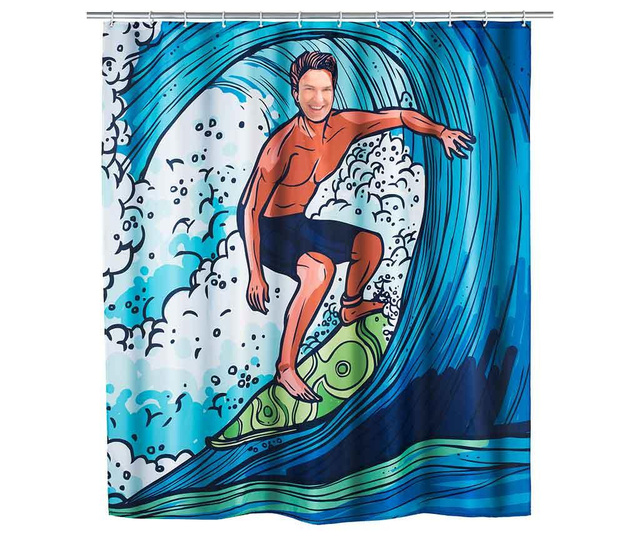 Surfing Boy Zuhanyfüggöny 180x200 cm