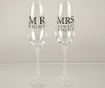 Сервиз 2 чаши за шампанско Amore Mr. Right & Mrs. Always Right 284 мл