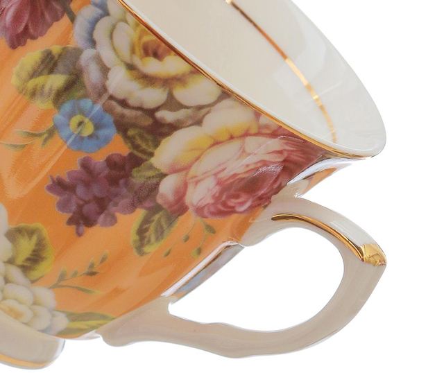 Сервиз 2 чашки и 2 чинийки Tea Orange Flowers