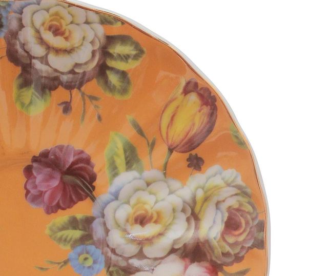 Сервиз 2 чашки и 2 чинийки Tea Orange Flowers