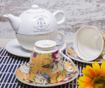 Сервиз 2 чашки и 2 чинийки Tea Orange Flowers