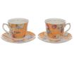Сервиз 2 чашки и 2 чинийки Tea Orange Flowers