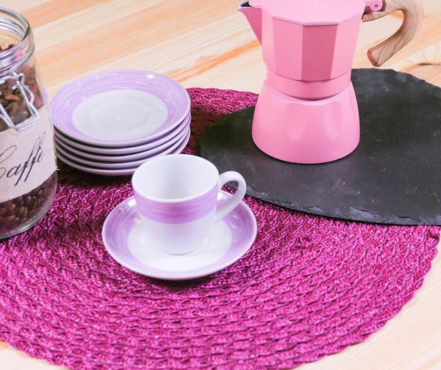 Сервиз 6 чашки и 6 чинийки Coffee Sarah Liliac