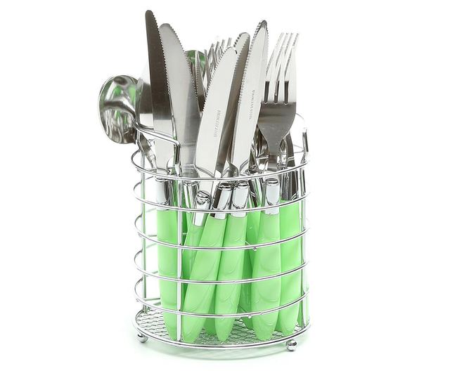 Комплект прибори за хранене 24 части Green Madie